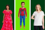 women and a child wearing walmart apparel