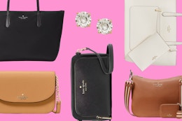  Kate Spade Outlet, Up to 78% Off: $26 Wristlet, $67 Tote, $11 Studs, More card image