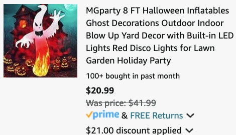 halloween inflatable ghost decor