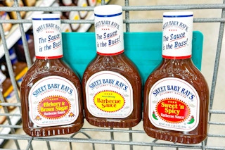 sweet baby rays bbq sauce in shopping cart