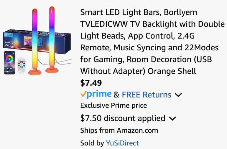 a cart of LED light bars