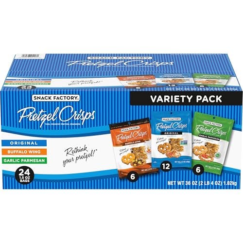 Snack Factory Pretzel Crisps 24-Pack