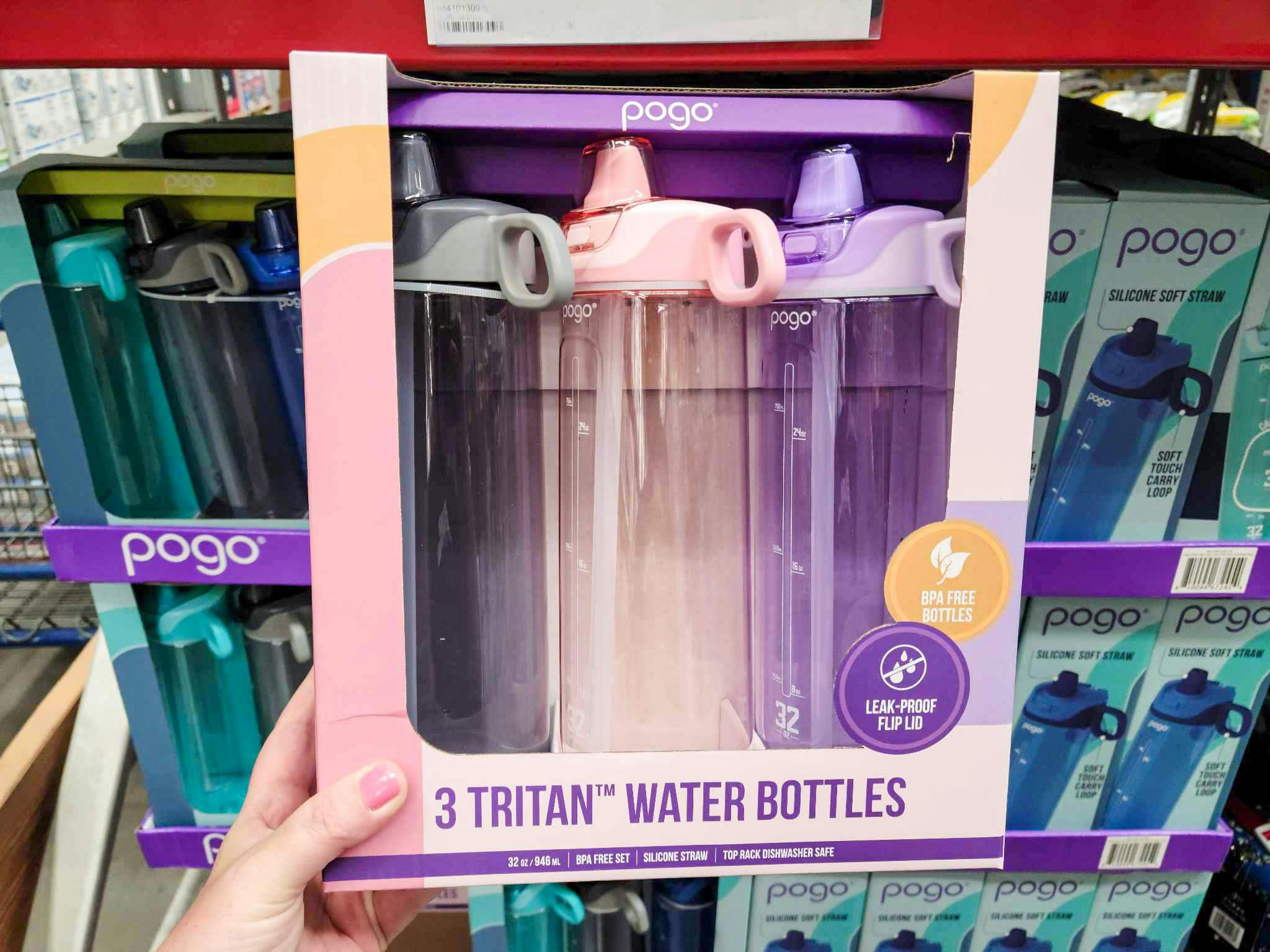 Pogo 32Ounce Water Bottle 3Pack, Only 14.98 at Sam's Club (Reg. 19.