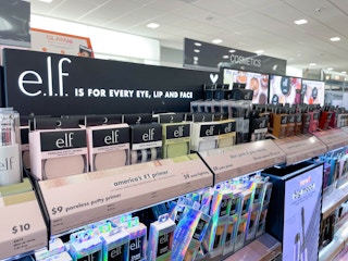 elf makeup display in store