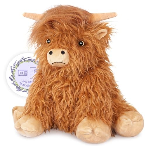 Heatable Weighted Highland Cow Plush