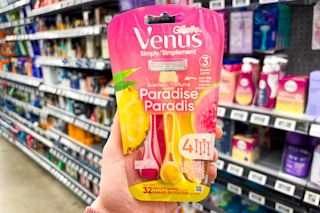 Venus Gillette Paradise Disposable Razors in Walmart store