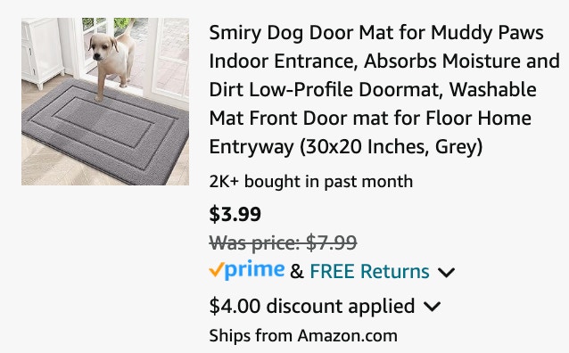 Door Mat Cart