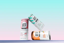 canisters of Wonderbelly on display