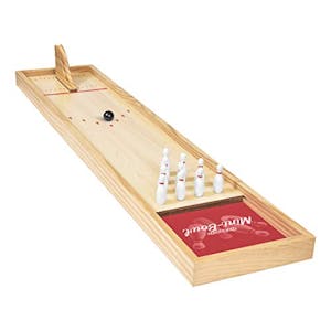 Mini Wooden Tabletop Bowling Game Set