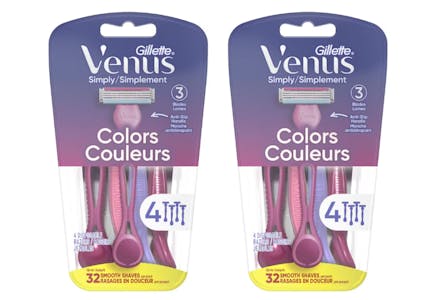 2 Venus Razor Packs