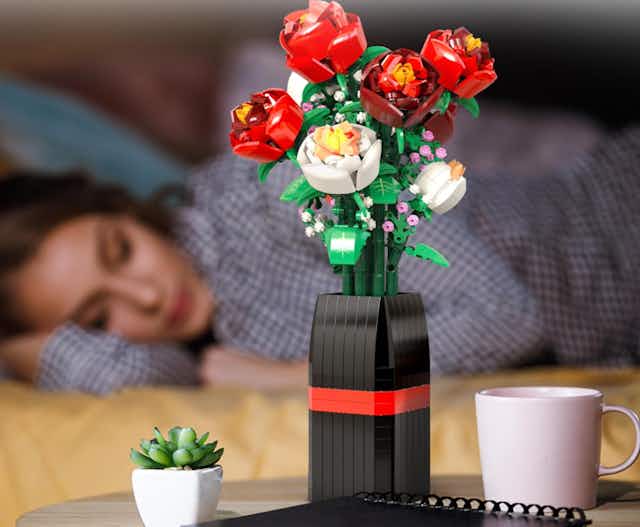 Rose Bouquet Building Set, Just $14.99 on Amazon card image