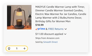 Candle Warmer Lamp with Timer