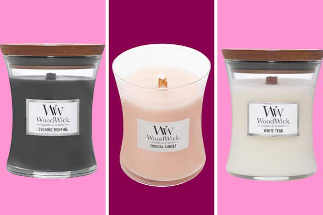 WoodWick Scented Candles, as Low as $15.11 on Amazon card image