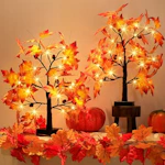 Lighted Maple Tree 2-Pack