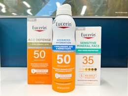 Eucerin Tinted Mineral Sunscreen, $8.49 at Walgreens (Reg. $20) card image