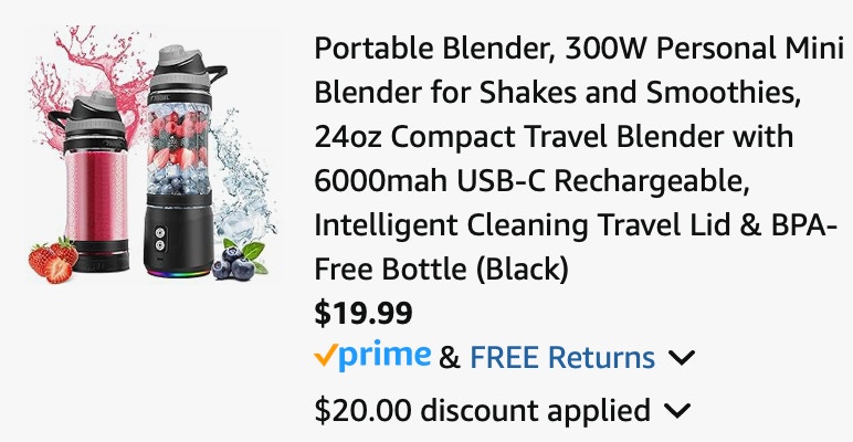 toolchums portable blender 