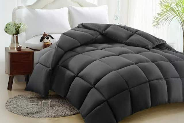 Down-Alternative Queen Comforter, Only $20 at Walmart (Reg. $60) card image