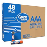 Great Value AAA Batteries 48-Pack