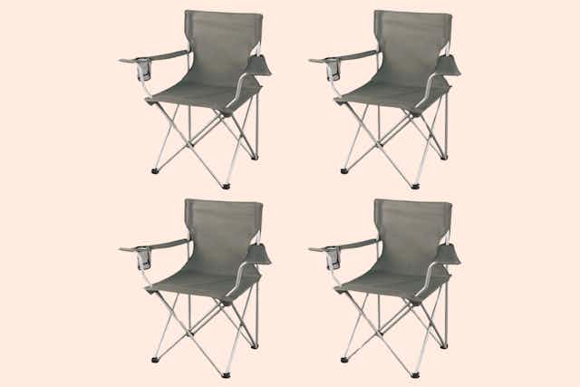 Grab a Set of 4 Camping Chairs for Just $28 at Walmart (Reg. $45) card image