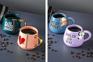 Lifestyle photos of Thyme & Table mug sets (2 themes)
