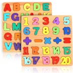 2-Pack Wooden Puzzles