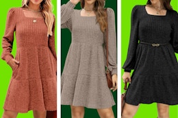 Fantaslook Women's Fall Dress in 3 colors