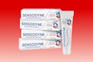 Sensodyne gum sensitivity packaging on KCL template