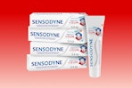Sensodyne gum sensitivity packaging on KCL template