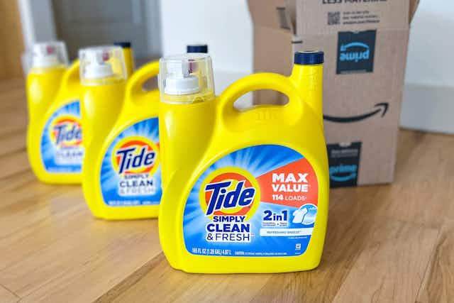 Tide Simply Detergent, as Low as $6.78 With 20% Off Amazon Coupon card image