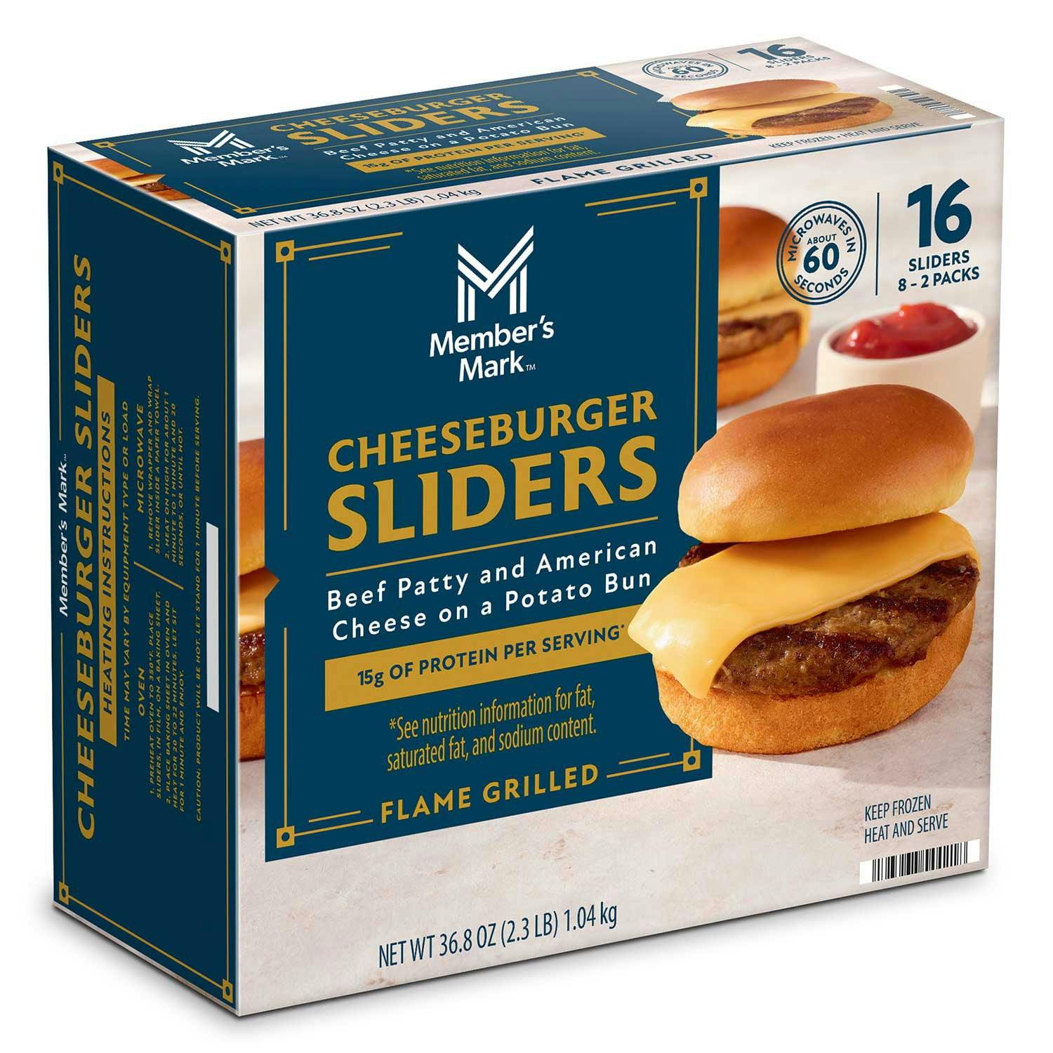 Member's Mark Frozen Cheeseburger Sliders