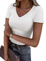 Women's Short Sleeve V-Neck Tee