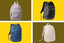 4 different colors and styles of All in Motion Backpacks