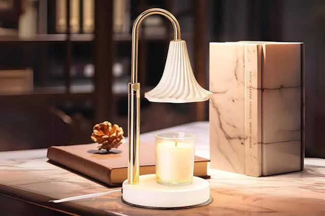Electric Candle Warmer Lamp, on Sale $15 on Amazon (Reg. $30) card image