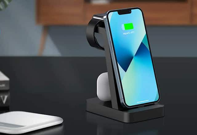 Fast Wireless Charging Station Dock, Only $18.59 at Walmart (Reg. $60) card image