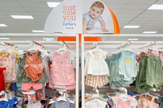 carter's baby apparel on displays at target