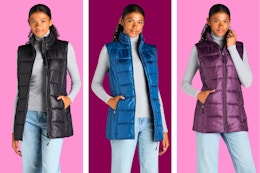 These Women's Puffer Vests Are Only $14.99 at Walmart (Reg. $75) card image