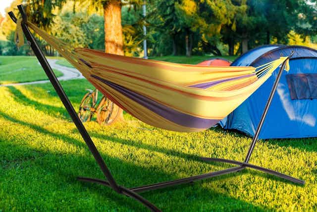 Hammock With Steel Stand, Just $40 on Amazon (Reg. $61) card image