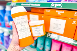 hand holding brazilian sol products