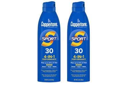 2 Coppertone Sunscreens