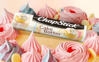 A ChapStick cake batter lip balm.