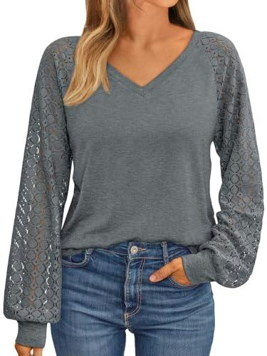 Women's Long Sleeve V-Neck Top