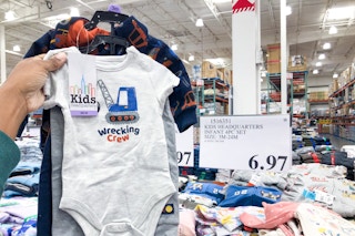 costco kids headquarters infant set 4 pc handheld by a sale sign
