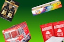 amazon items on a red background