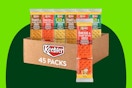 Box of Keebler crackers on green KCL template