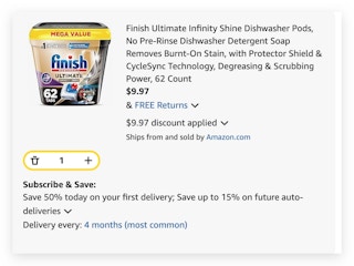 Finish Ultimate Infinity Shine Dishwasher Pods