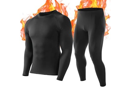 Men's Fleece-Lined Thermal Underwear