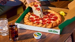 papa johns croissant pizza