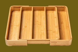 Bamboo Drawer Organizer, Just $9 on Amazon (Reg. $30) card image