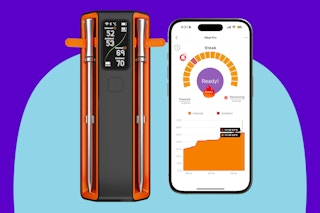 Meuulty Smart Bluetooth Wireless Meat Thermometer Digital on a blue background.