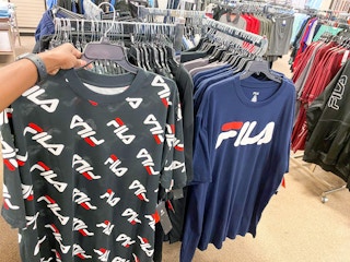 Fila apparel display